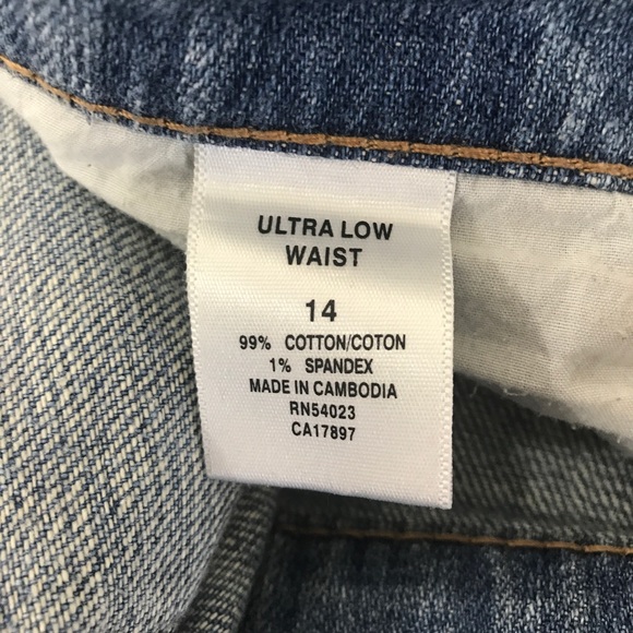 (Sold) Old Navy Denim Distressed Jean Skirt, 14 - Picture 6 of 6